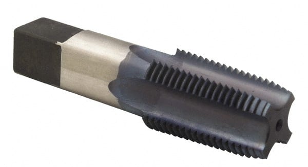 Standard Pipe Tap: 1-1/4 - 11-1/2, NPT, 5 Flutes, High Speed Steel, Blue Diamond Finish MPN:99717