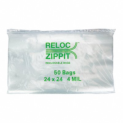 Reclosable Poly Bag Zip Seal PK200 MPN:4R2424