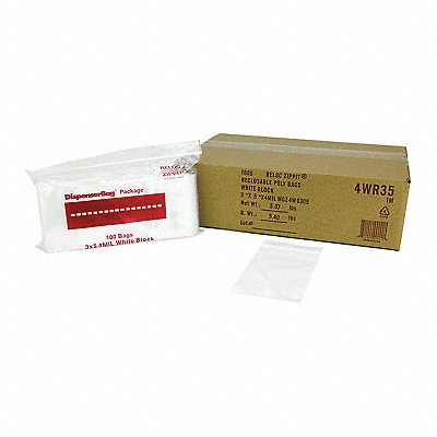 Reclosable Poly Bag Zip Seal PK1000 MPN:4WR35