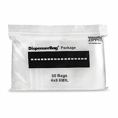 Reclosable Poly Bag Zip Seal PK1000 MPN:6R46