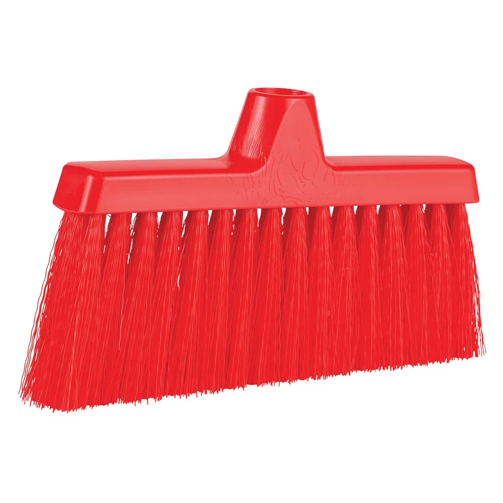 Angled Brooms, Handle Connection Type: Threaded , Brush Width (Decimal Inch): 9.8000 , Bristle Material: Polypropylene , Bristle Color: Red , Flagged: No  MPN:310114