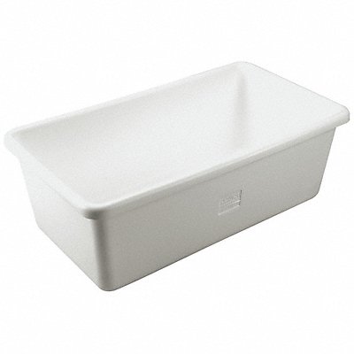 Hopper Tub with Plug White Polyethylene MPN:69155