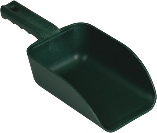 32 oz Green Polypropylene & Semi-Ferrous Additive Flat Bottom Scoop MPN:6400MD2