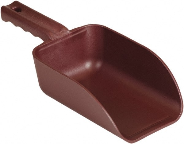 32 oz Red Polypropylene & Semi-Ferrous Additive Flat Bottom Scoop MPN:6400MD4