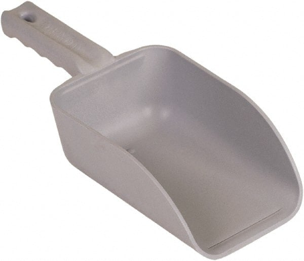 32 oz Gray Polypropylene & Semi-Ferrous Additive Flat Bottom Scoop MPN:6400MD5