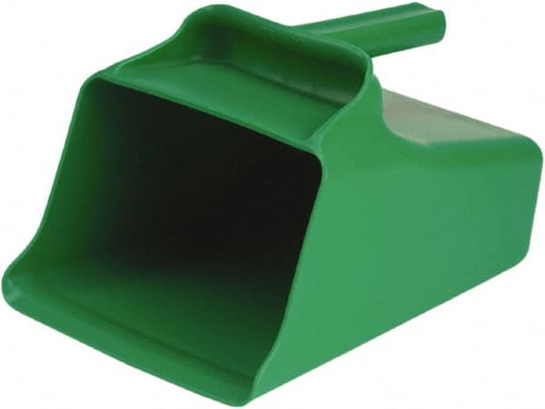 128 oz Green Polypropylene Flat Bottom Scoop MPN:65502