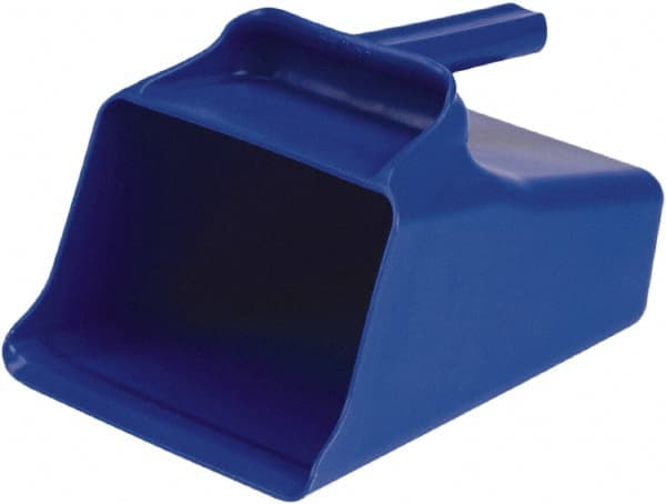 128 oz Blue Polypropylene Flat Bottom Scoop MPN:65503