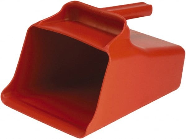 128 oz Red Polypropylene Flat Bottom Scoop MPN:65504