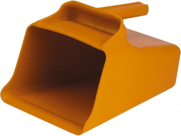 128 oz Orange Polypropylene Flat Bottom Scoop MPN:65507