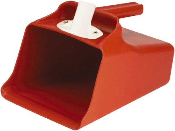 128 oz Red Polypropylene Flat Bottom Scoop MPN:65524