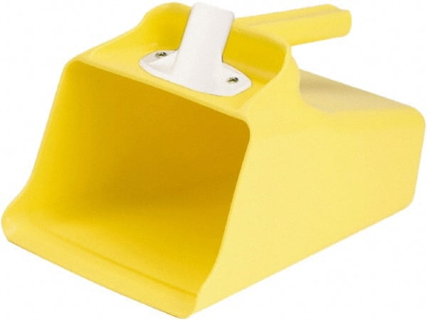 128 oz Yellow Polypropylene Flat Bottom Scoop MPN:65526