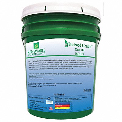 Food Grade Gear Oil 5 Gal MPN:87264