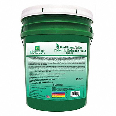 Hydraulic Oil Pail Yellow 5 gal. MPN:81064