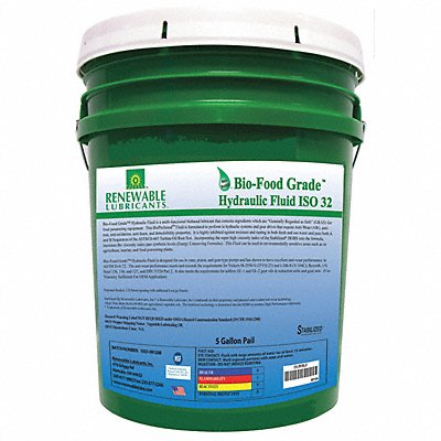 Bio-Food Grade Hydraulic Fluid 5 Gal 32 MPN:87124