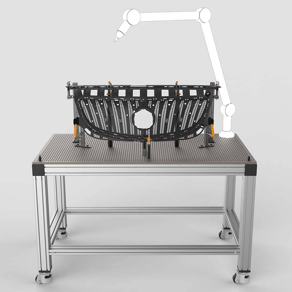 CMM Fixtures, Type: Metrology Fixture Table , Plate Design: Table , Length (mm): 1200.00 , Width (mm): 900 , Material: Aluminum  MPN:RTM1200900-25-6