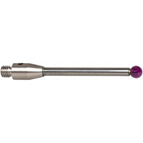 CMM Ball Stylus: 3 mm Ball Dia, 30 mm OAL, M3 MPN:A-5003-0057