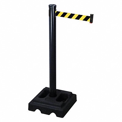 Barrier Post with Belt 40 in H 10 ft L MPN:302PSB-BYD