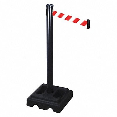 Belt Barrier Red/White Square PVC MPN:302PSB-RWD