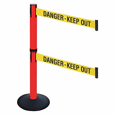 Barrier Post PVC Post Yellow/Black Text MPN:331DPRD-DKO