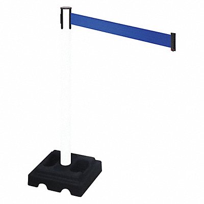 Barrier Post Black Blue Belt Square MPN:332PWH-BL