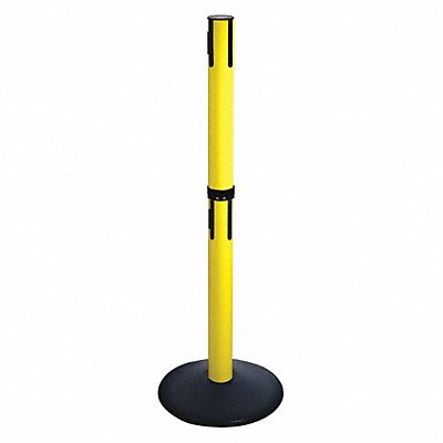 Belt Barrier Rcvr. Post Yellow Cast Iron MPN:331DYA-RCV