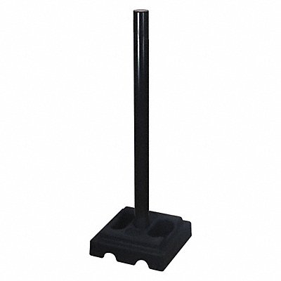 Belt Barrier Receiver Post Black 40 H MPN:332BA-RCV