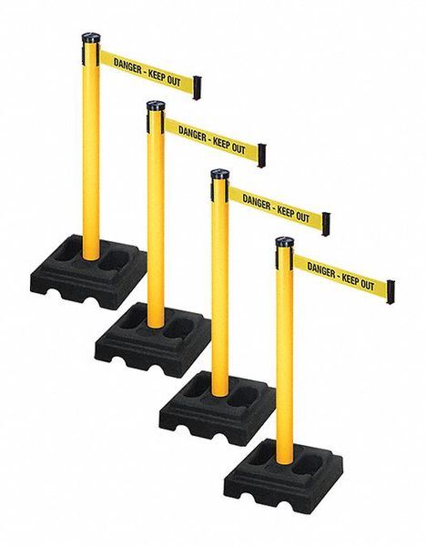 Barrier Systems Post Yellow 10 ft Belt MPN:PSBA302PYW-DKO