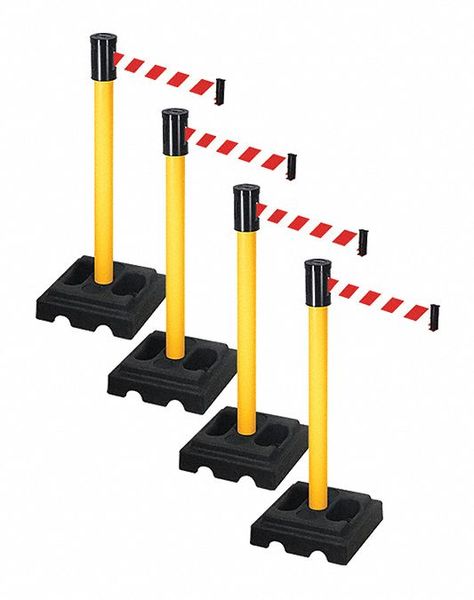 Barrier Systems Post Yellow 15 ft Belt MPN:PSBA322PYW-RWD