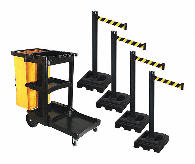 Barrier Systems Post Black 10 ft Belt MPN:PSBK302PSB-BYD