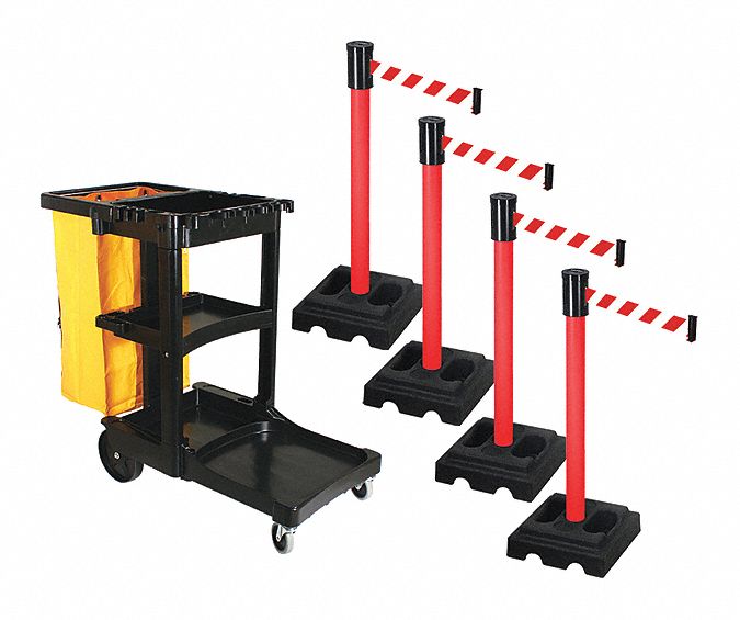 Barrier Systems Post Red 15 ft Belt MPN:PSBK322PRD-RWD