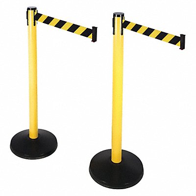 Belt Barrier Black/Yellow Black ABS PK2 MPN:101YA-BYD-2PK