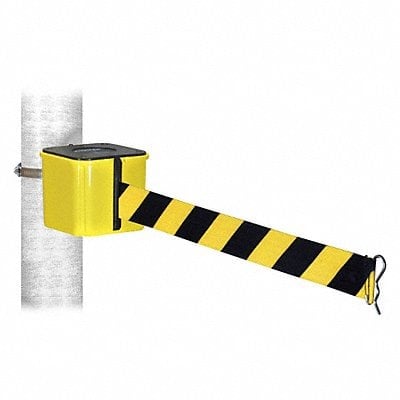 Warehouse Barrier 15ft Black/Yellow Belt MPN:WH412YW15-BYD-HC