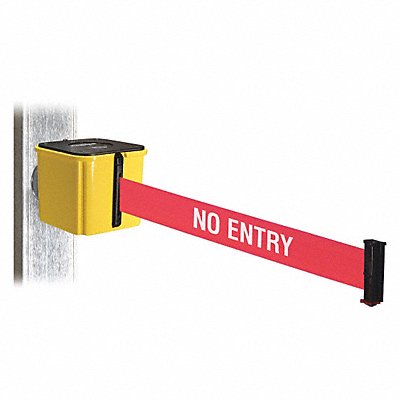 Belt Barrier Ylw 4in. H Rd/Wt Text Belt MPN:WH412YW15-NE-MM