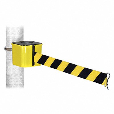 Warehouse Barrier 20ft Black/Yellow Belt MPN:WH412YW20-BYD-HC