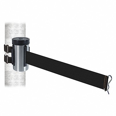 Belt Barrier Satin SS Blk Belt 10 ft L MPN:WH700SS-BK-V