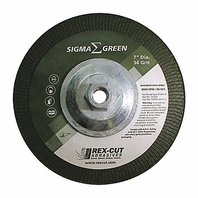 Grinding Wheel 7 x 5/8-11 36 Grit MPN:730004