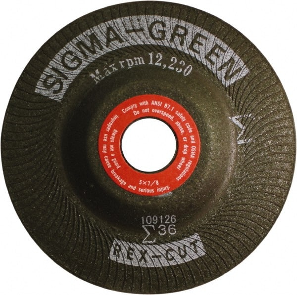 Depressed Grinding Wheel:  Type 27,  5