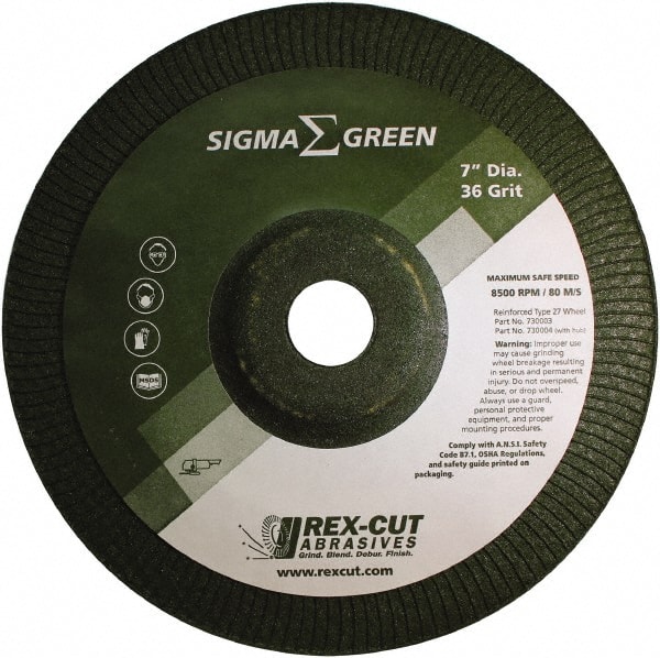 Depressed Grinding Wheel:  Type 27,  7