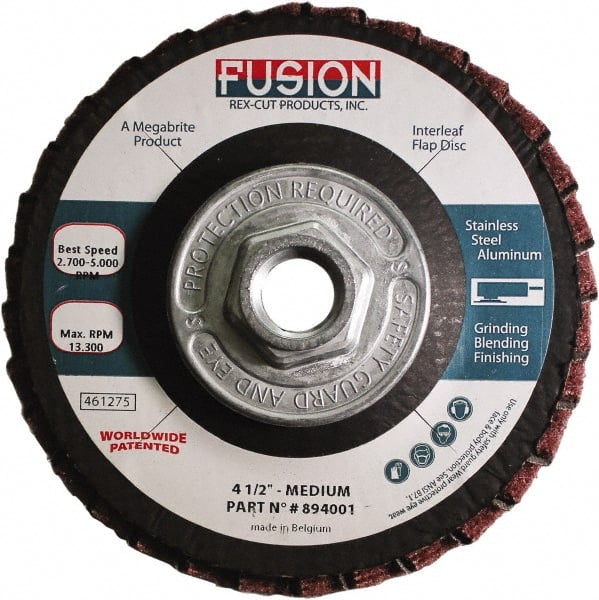 Flap Disc: 5/8-11 Hole, 80 Grit, Aluminum Oxide, Type 29 MPN:894103