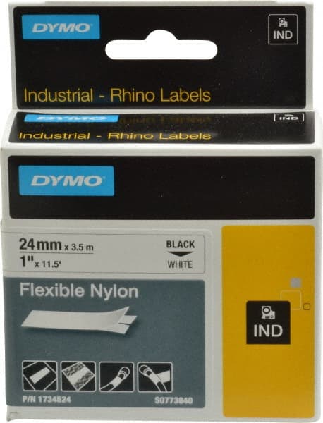 Label Maker Label: White, Flexible Nylon, 450,732