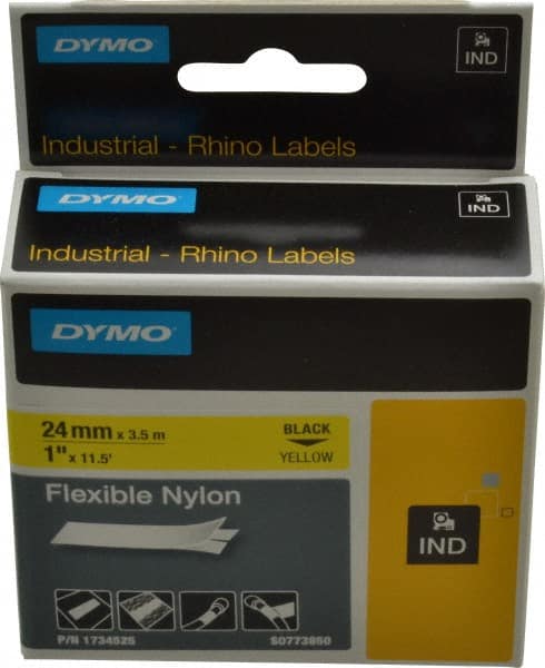 Label Maker Label: Yellow, Flexible Nylon, 450,732