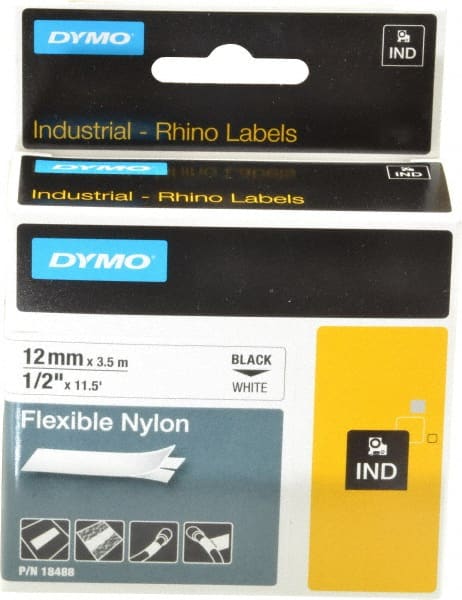 Flexible Tape: 11.5', Nylon, White MPN:18488