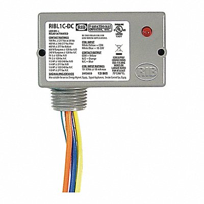 Enclosd Relay 10A SPDT 12VAC/DC Polarizd MPN:RIBL1C-DC