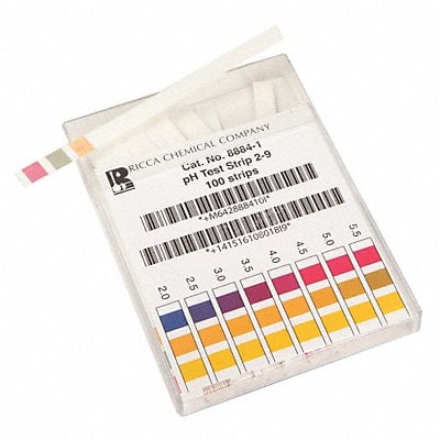 pH Test Strips 7 to 14 pH PK100 MPN:R8883000-Each