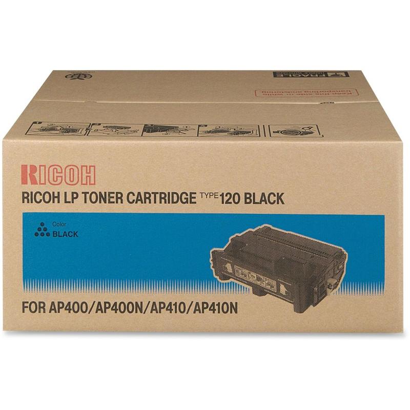 Ricoh Type 120 Original Toner Cartridge - Laser - 15000 Pages - Black - 1 Each MPN:407000