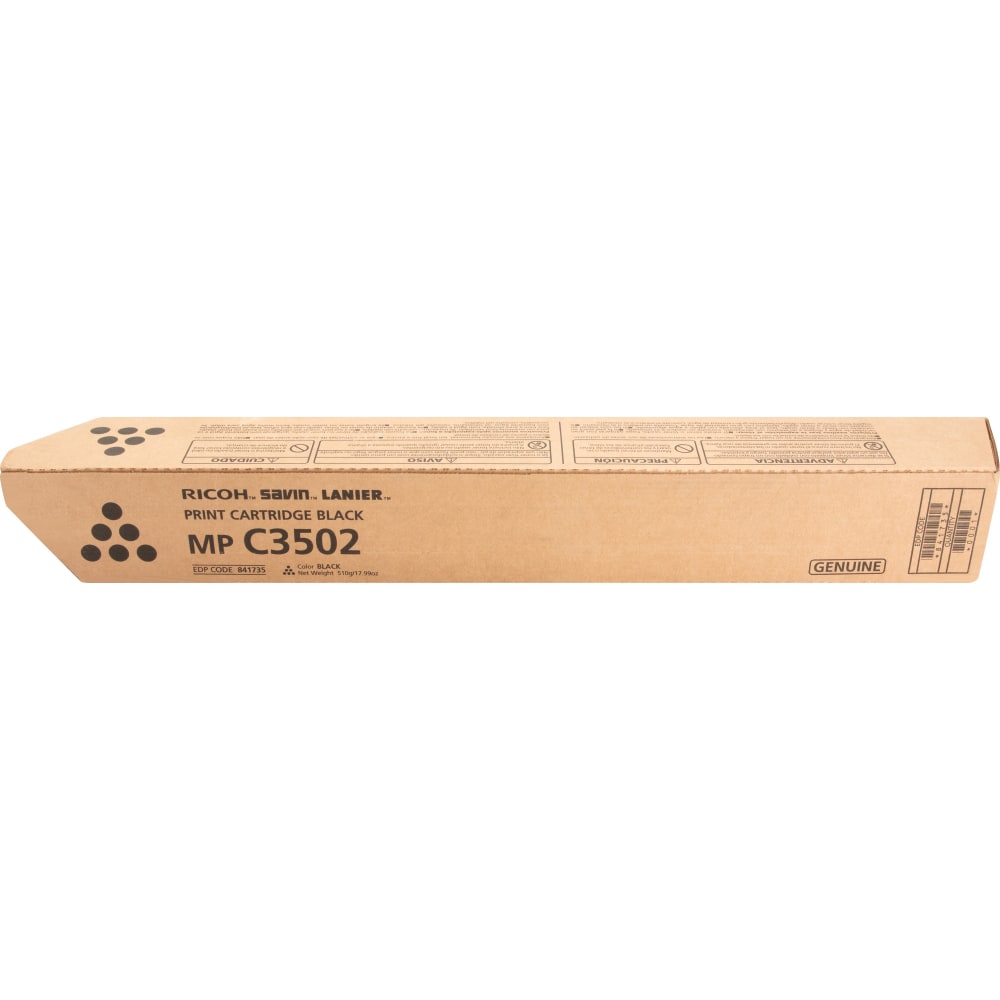 Ricoh Original Laser Toner Cartridge - Black - 1 Each - 28000 Pages MPN:841735