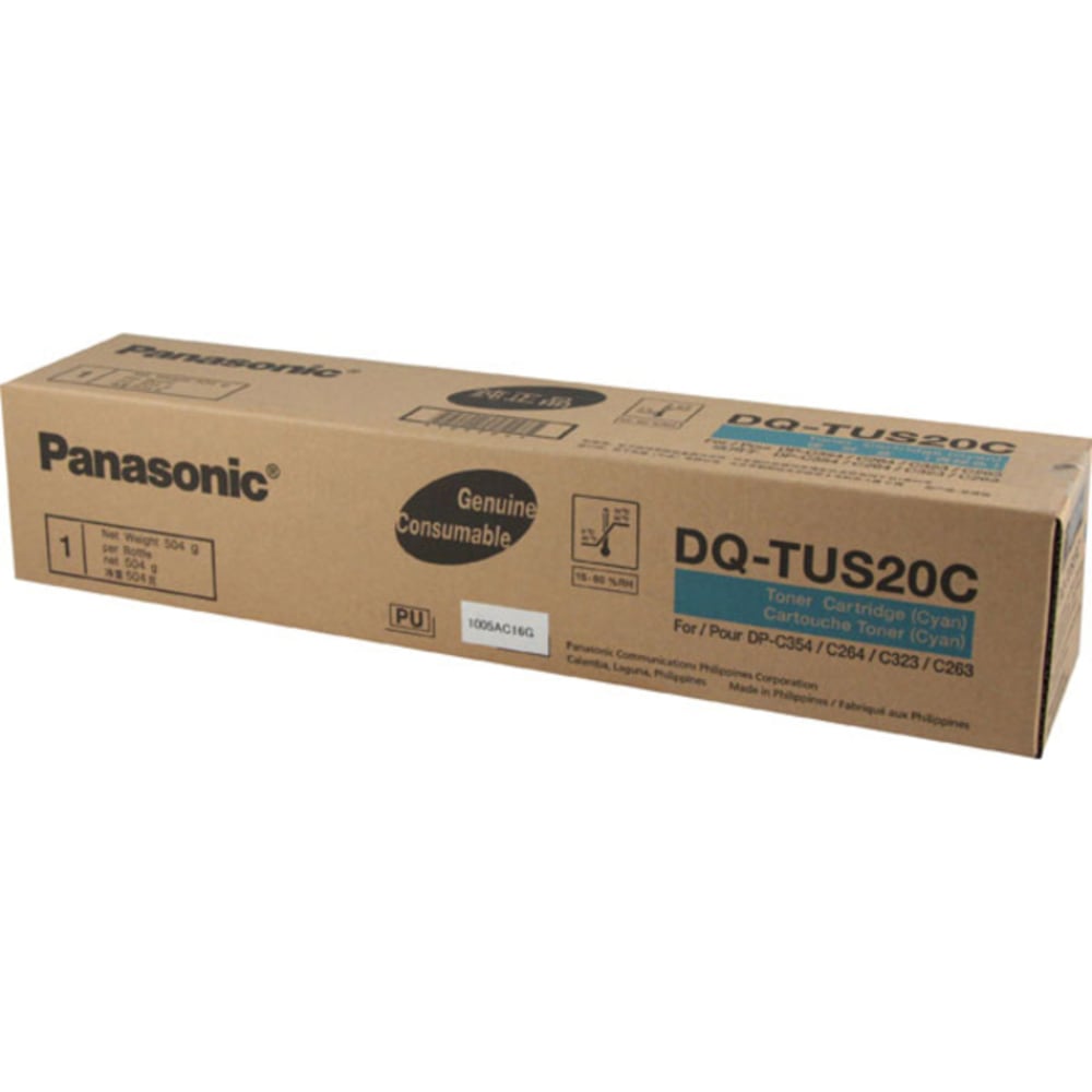 Panasonic Cyan Toner Cartridge - Laser - 20000 Page - Cyan MPN:DQTUS20C