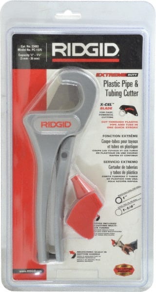 Hand Pipe & Tube Cutter: 1/8 to 1-3/8