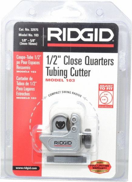 Hand Tube Cutter: 1/8 to 5/8