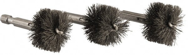 1 Inch Inside Diameter, 1-3/16 Inch Actual Brush Diameter, Steel, Power Fitting and Cleaning Brush MPN:93727